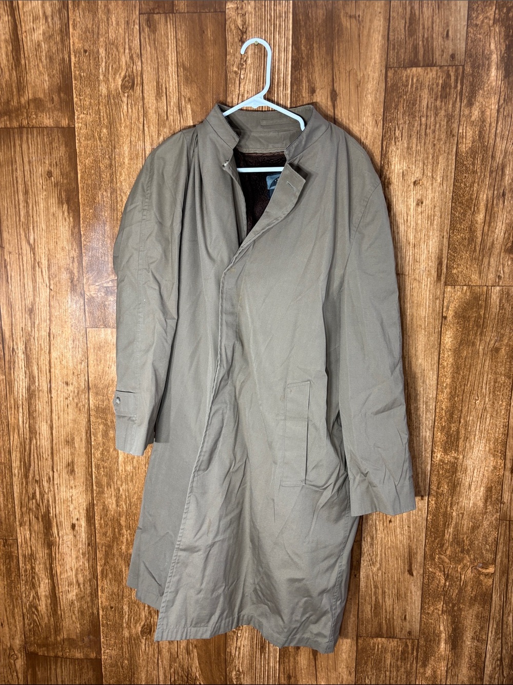 Botany Weathertopper Men's Olive Trench Coat